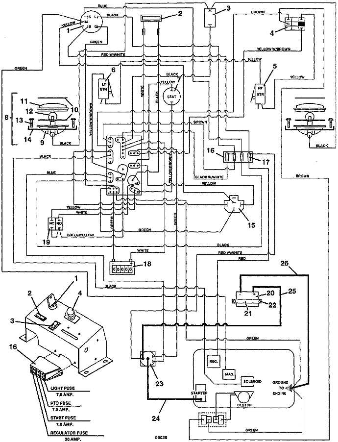 riding lawn mower wiring diagram