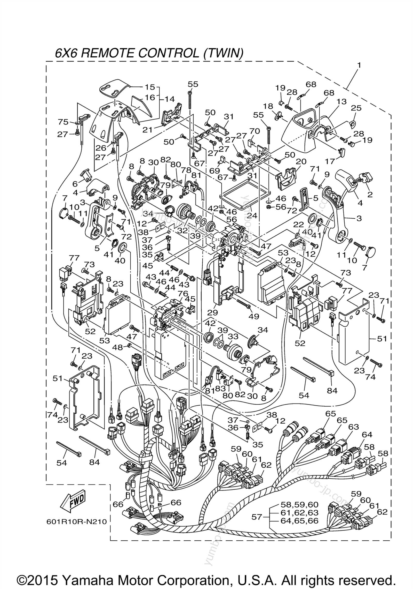 yamaha 703 remote control wiring diagram