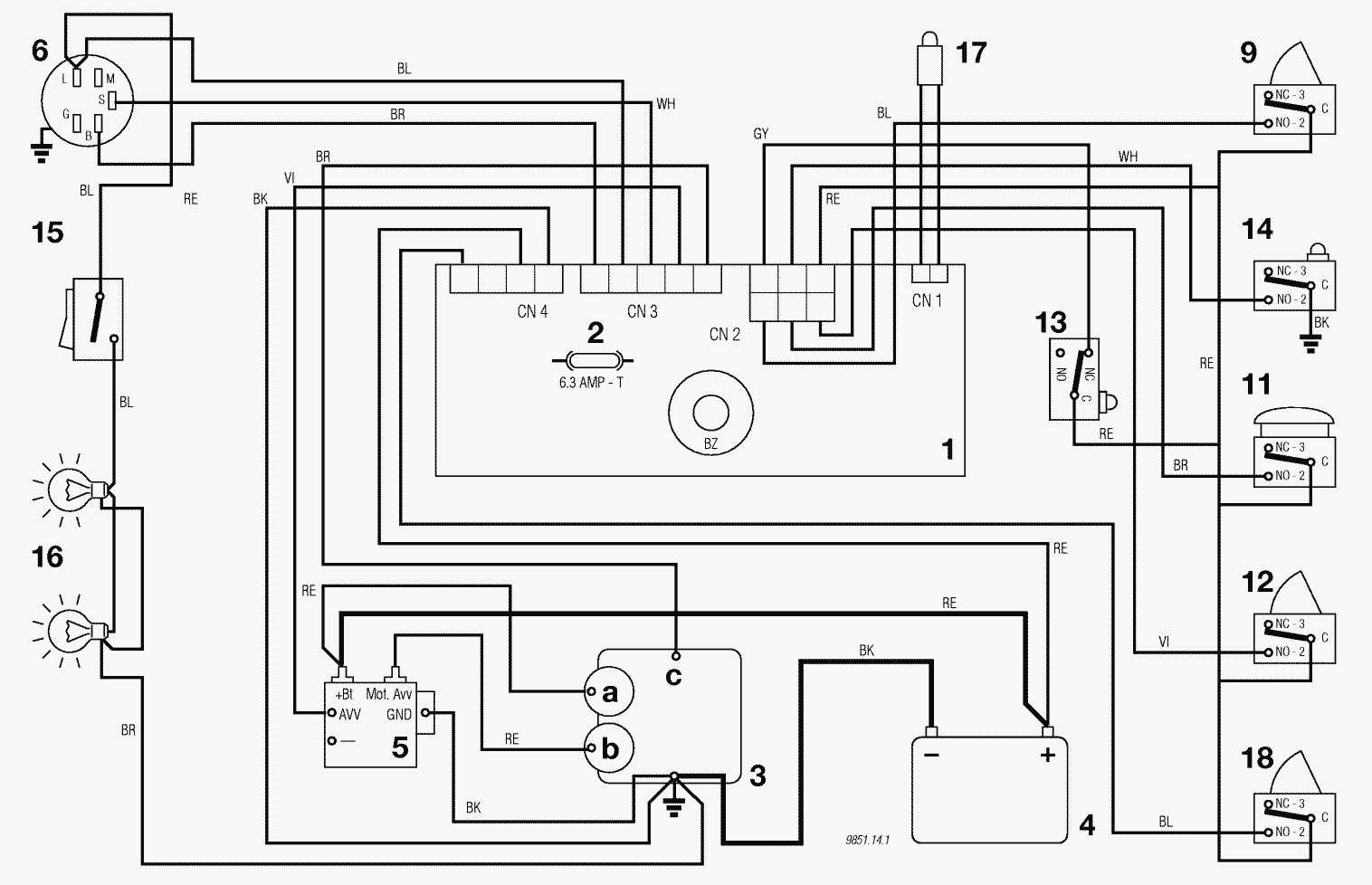 lawnmower wiring diagram