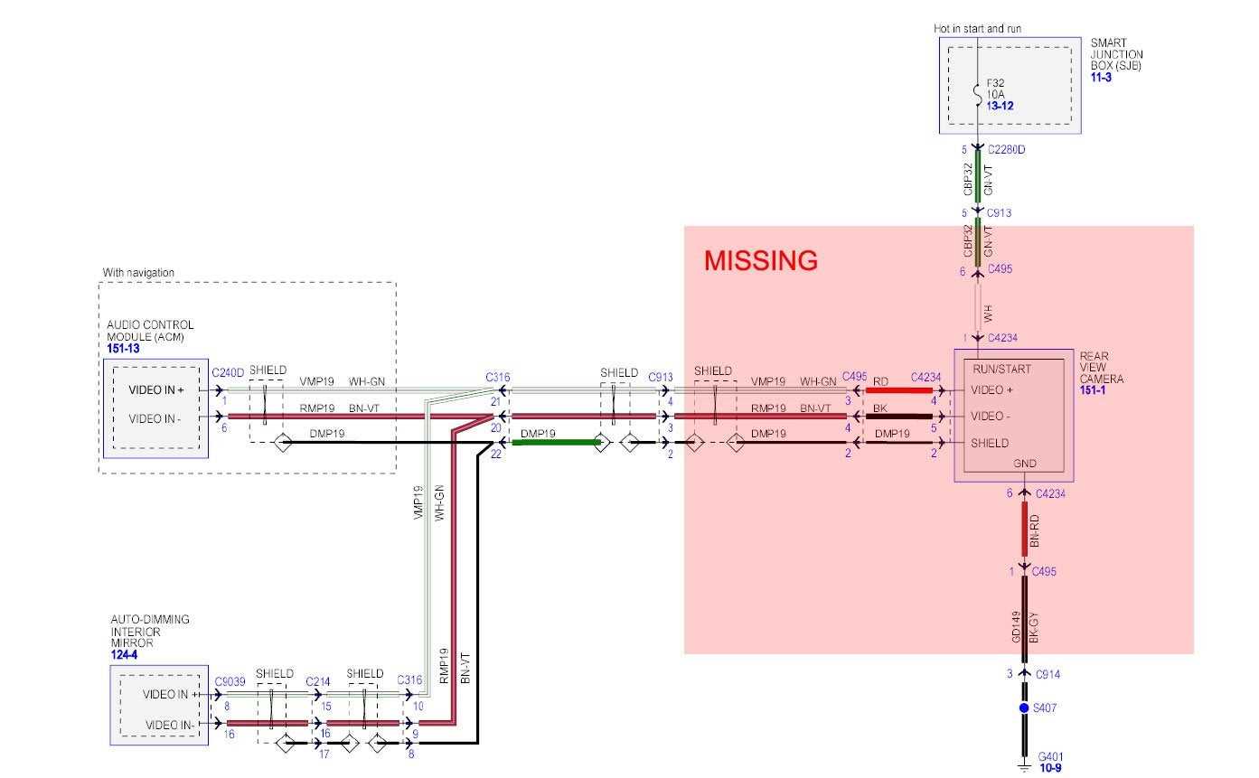 ford f350 backup camera wiring diagram