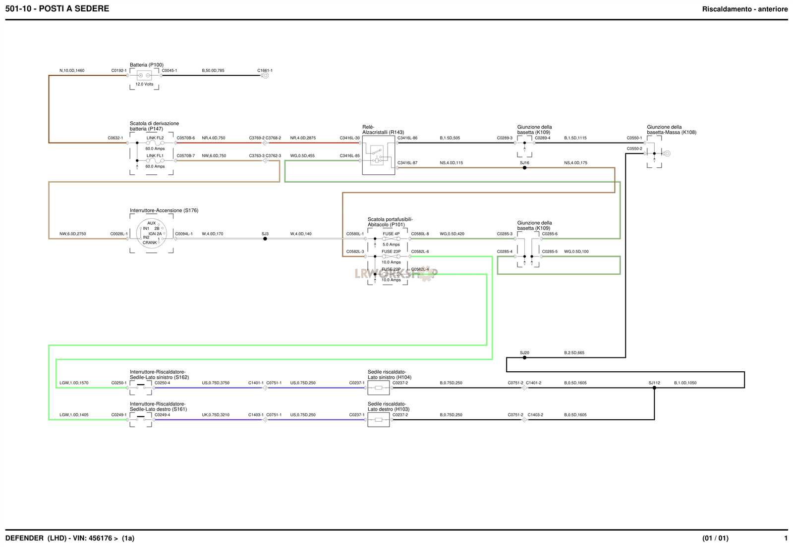 wiring diagram for heated seats