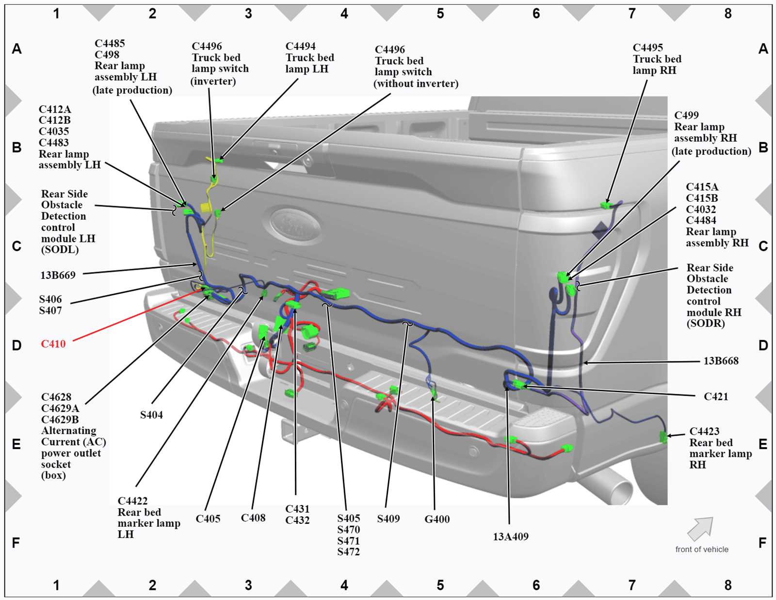 ford f250 tail light wiring diagram