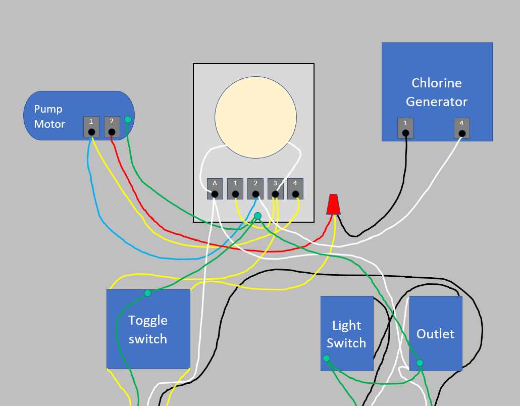 swimming pool light wiring diagram