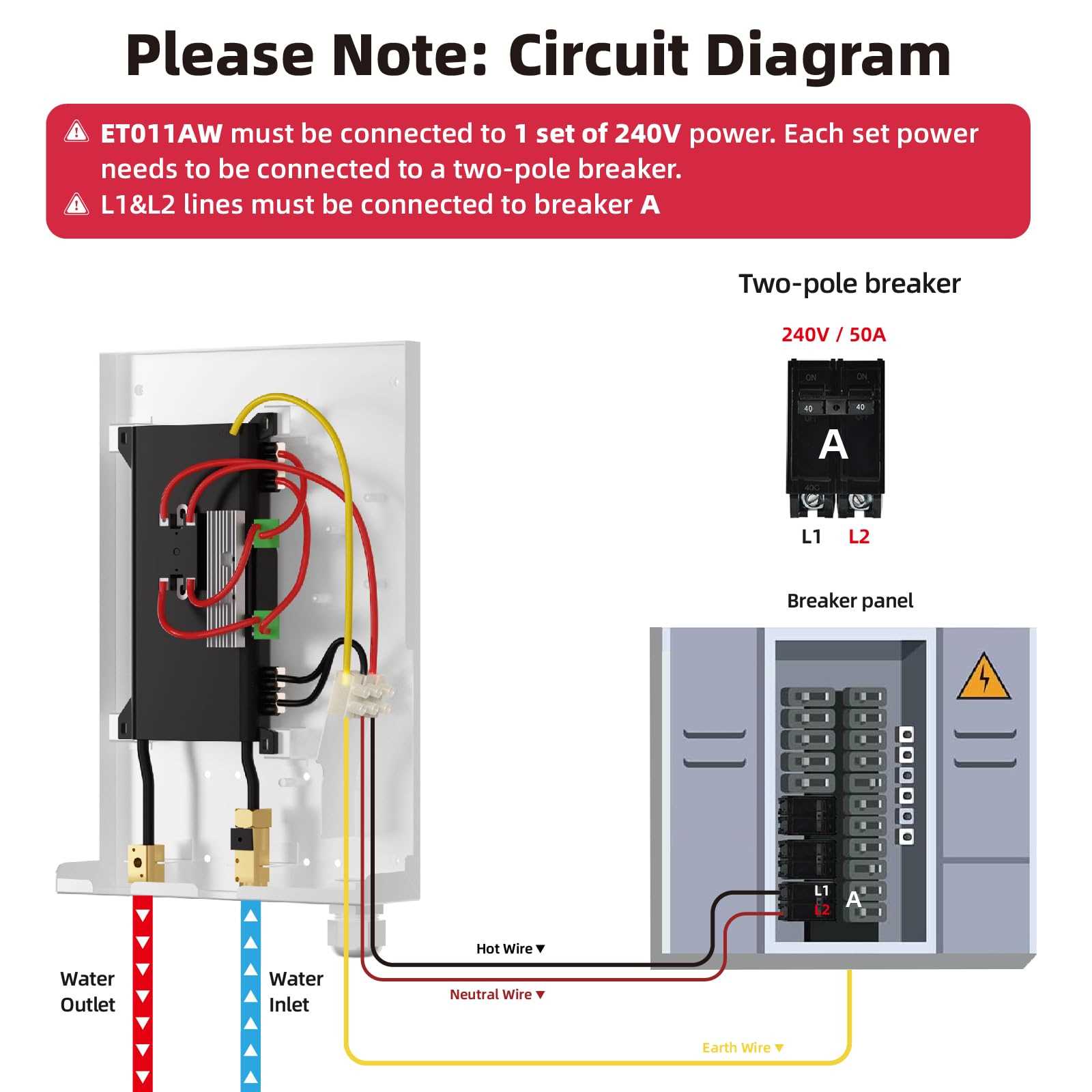 240v electric tankless water heater wiring diagram