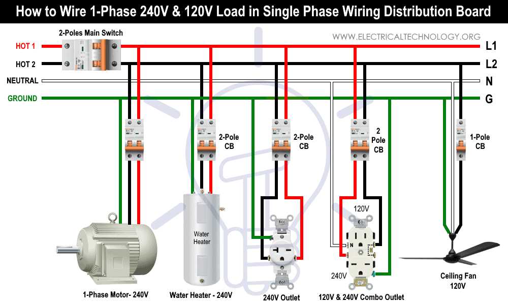 240v motor wiring diagram single phase