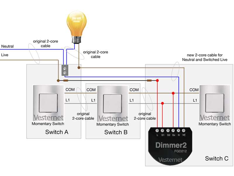 3 way light wiring diagram