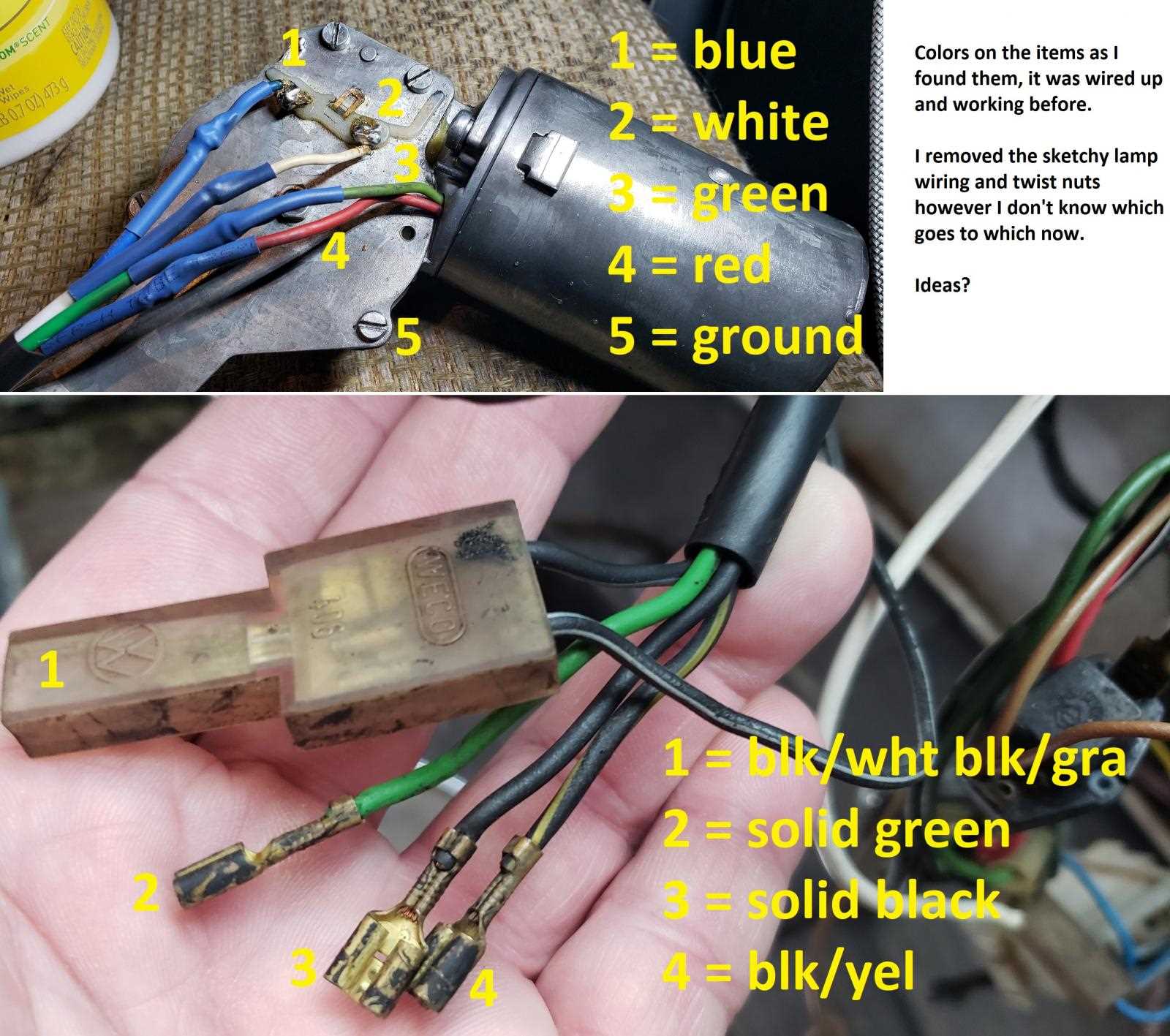 3 wire wiper motor wiring diagram