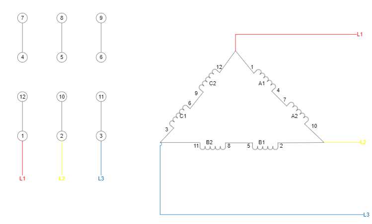 3 phase 12 lead motor wiring diagram