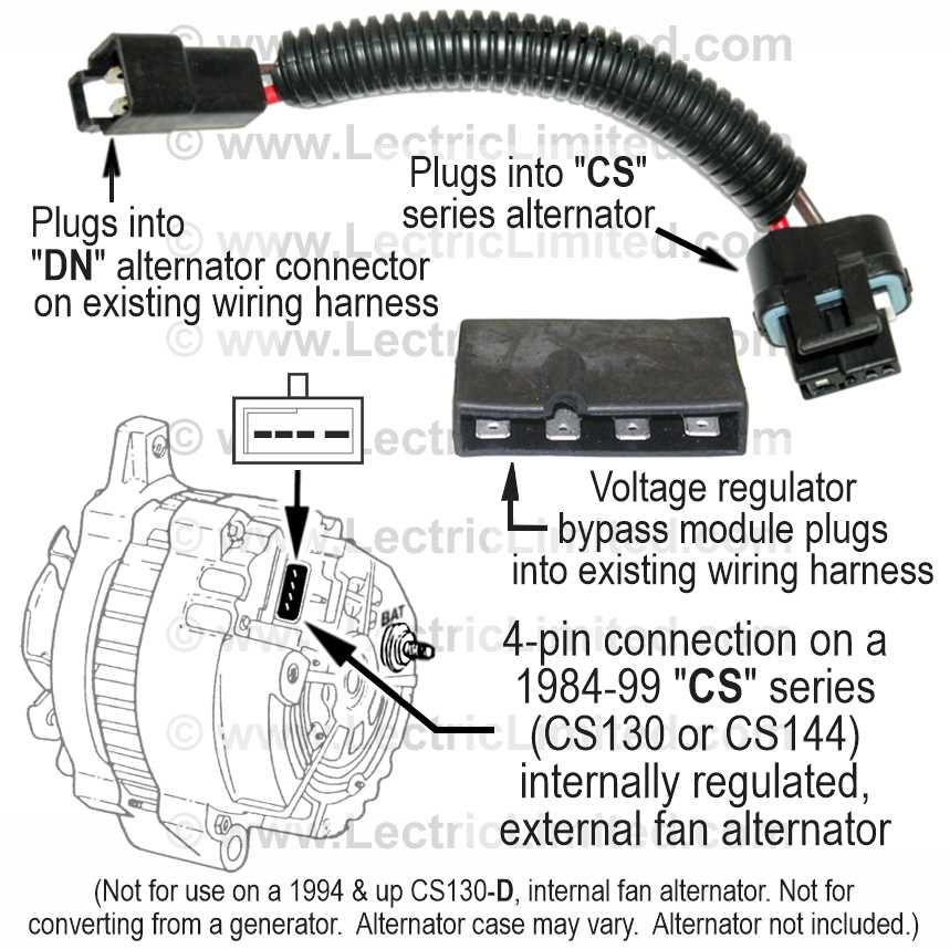 350 chevy alternator wiring diagram