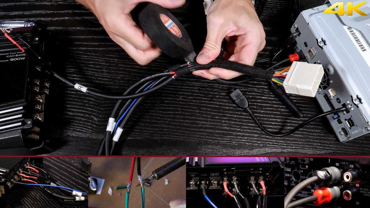 4 channel amp wiring diagram 4 speakers