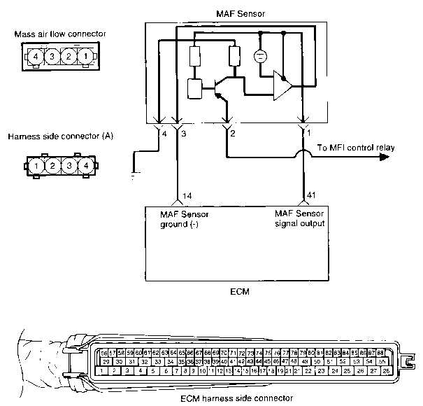 4 pin mass air flow sensor wiring diagram