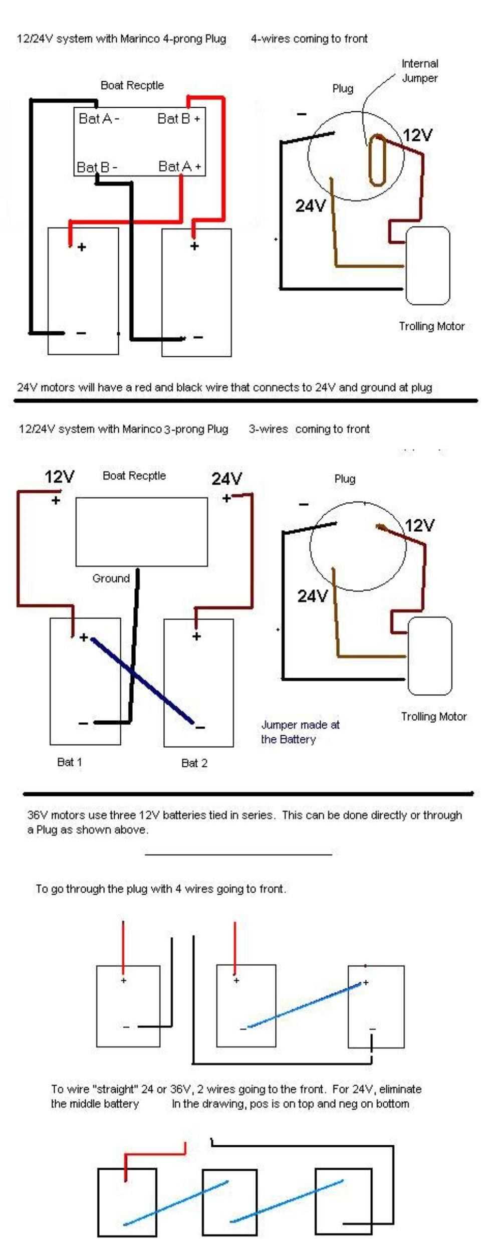 4 prong trolling motor plug wiring diagram