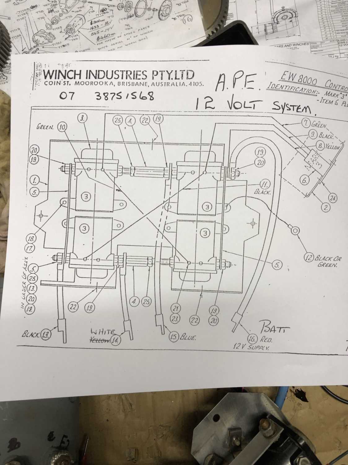 4 solenoid winch wiring diagram