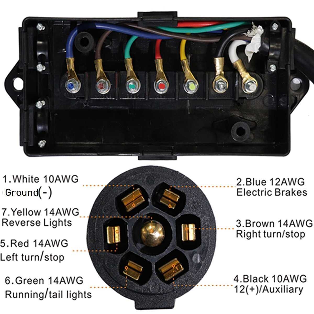 4 wire to 7 wire trailer wiring diagram