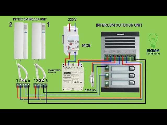 4 wire intercom wiring diagram