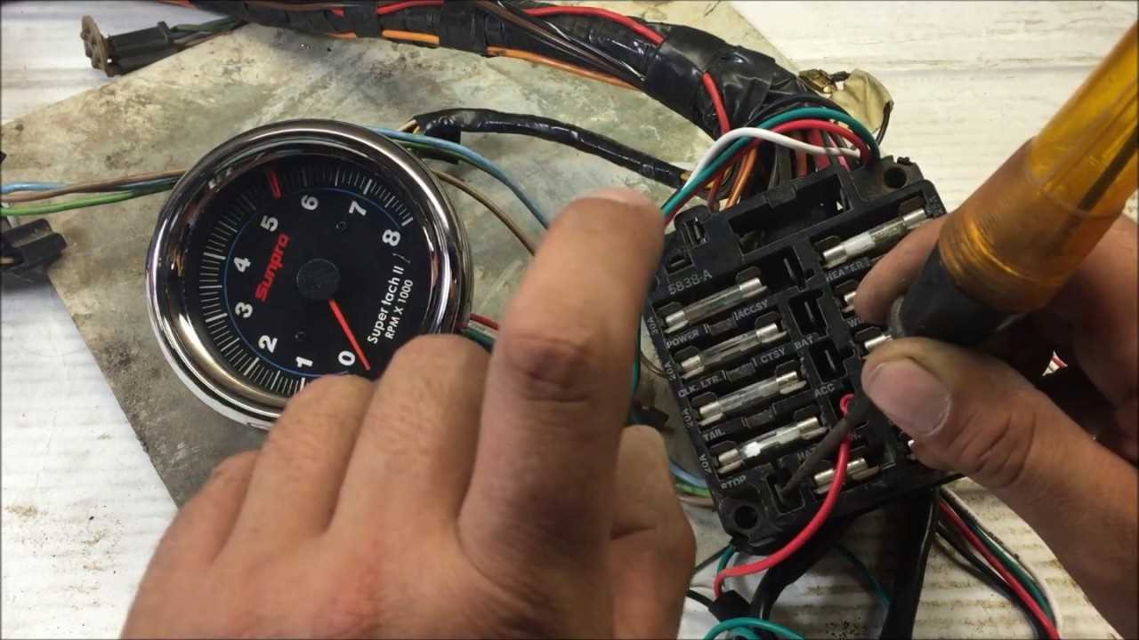 4 wire tachometer wiring diagram