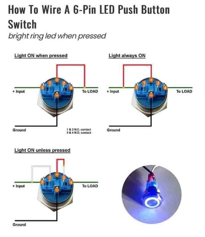 5 pin push button wiring diagram