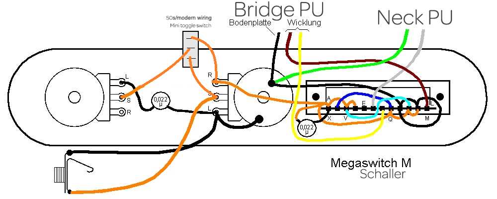 50s les paul wiring diagram