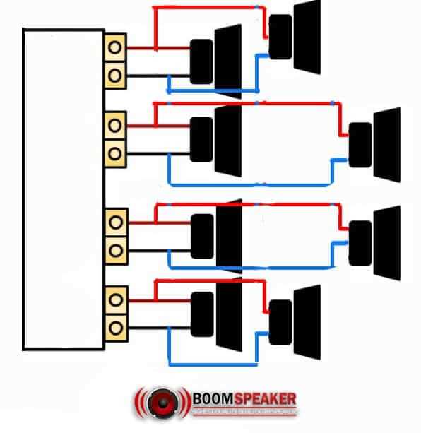 6 speakers 4 channel amp wiring diagram