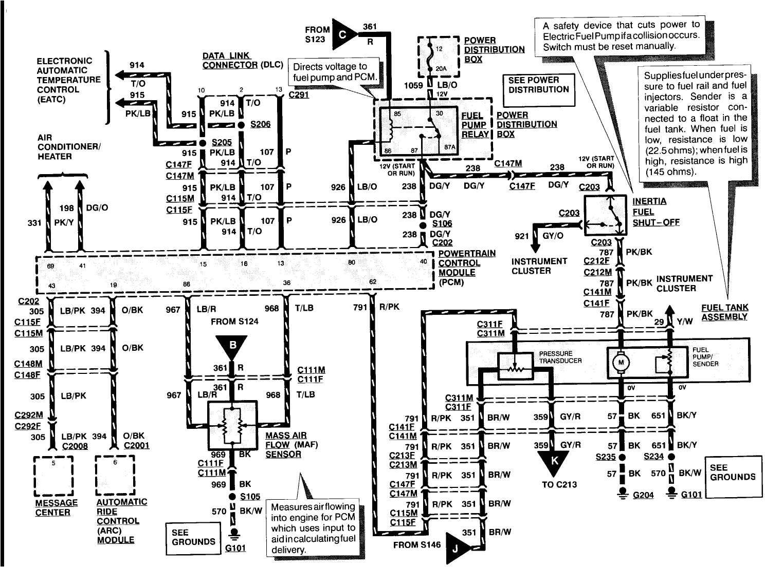 96 ford ranger radio wiring diagram