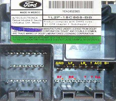 98 ford ranger stereo wiring diagram