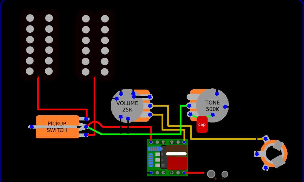 active pickup wiring diagram