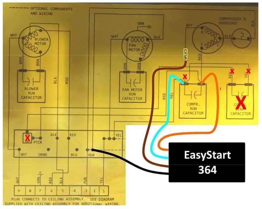 air conditioner motor wiring diagram