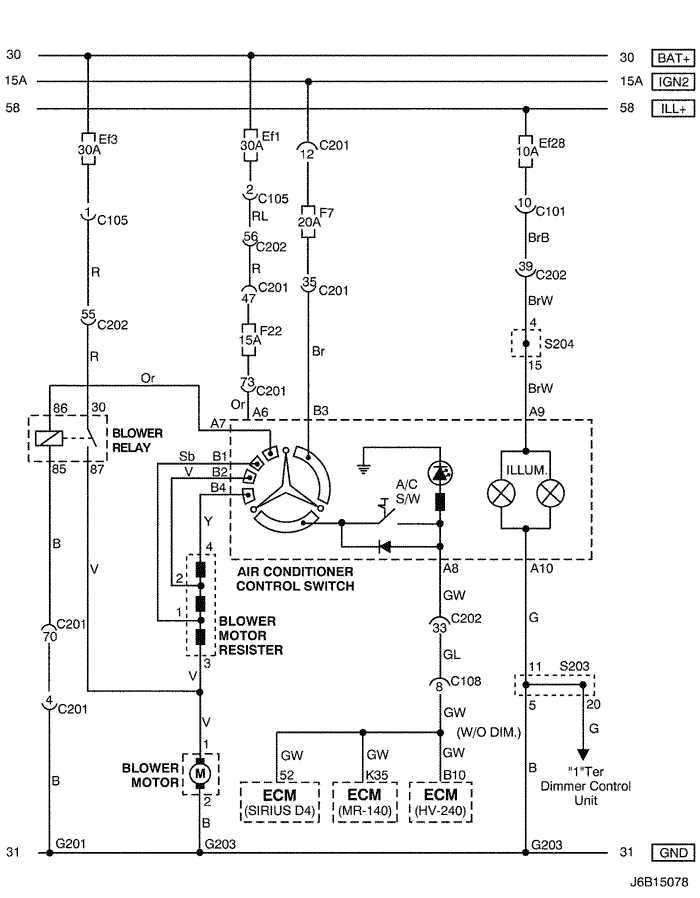 air conditioner relay wiring diagram