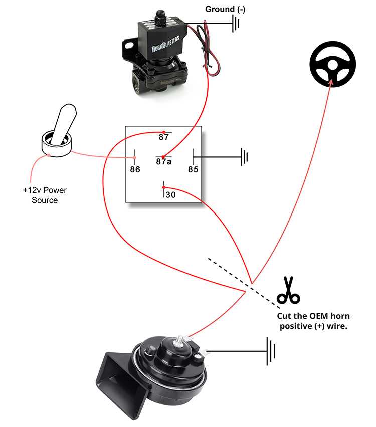 air horn train horn wiring diagram without relay