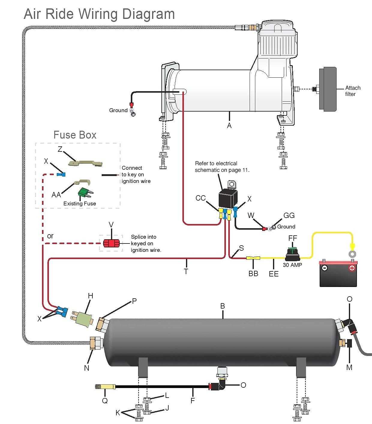 air ride compressor wiring diagram