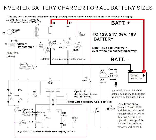 battery charger wiring diagram