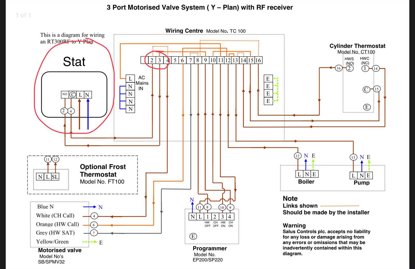 boiler wiring diagram for thermostat