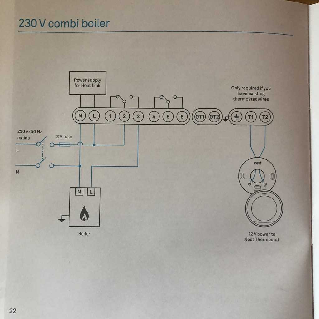 boiler wiring diagram for thermostat