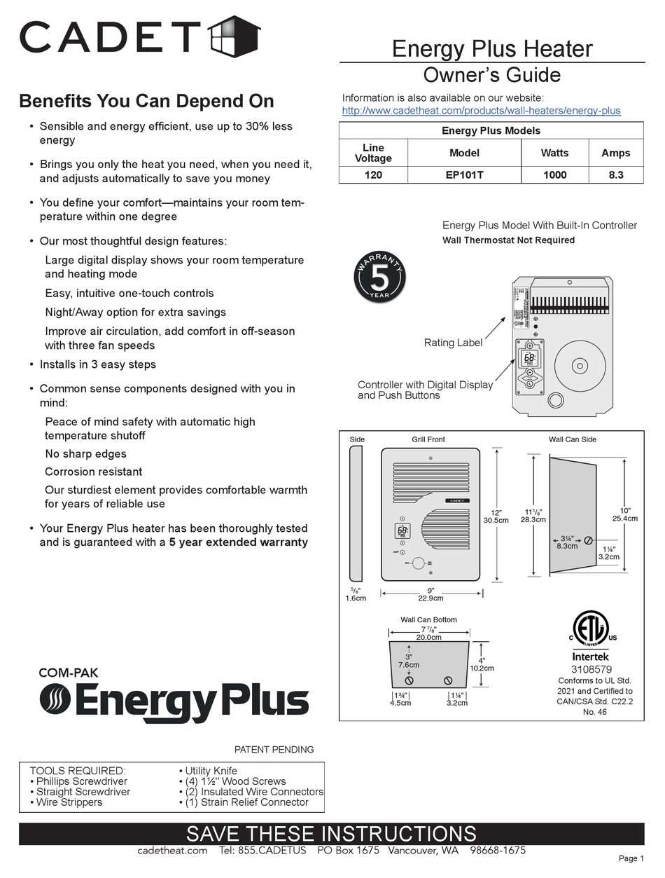 cadet heater wiring diagram