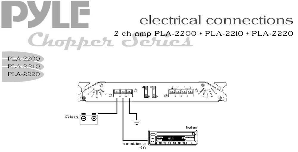 car 2 channel amp wiring diagram