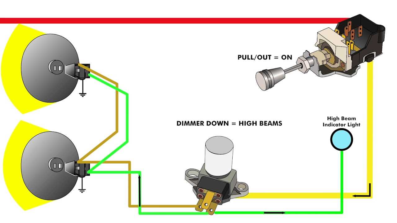 car headlight wiring diagram