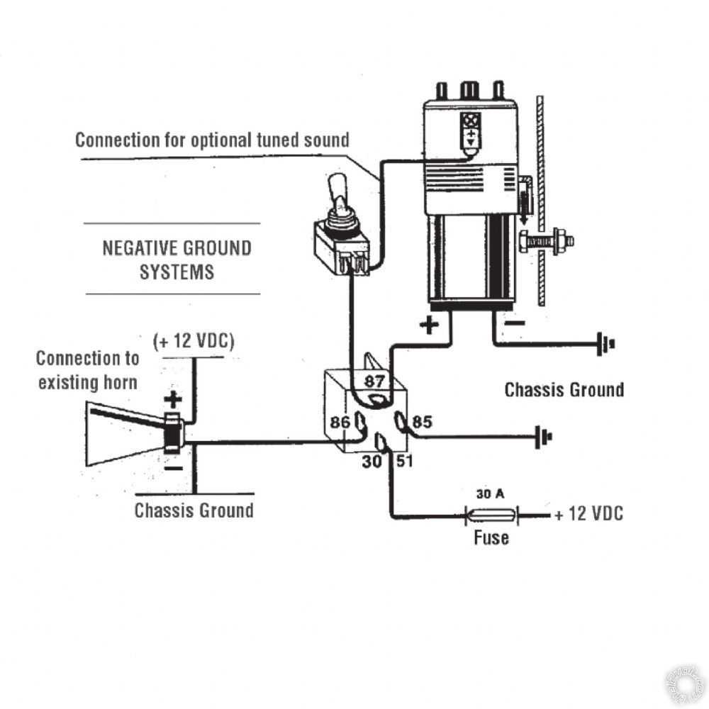 car horn wiring diagram