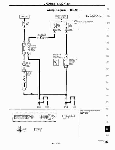 car lighter wiring diagram