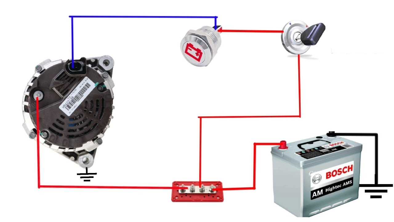 chevy 2 wire alternator wiring diagram