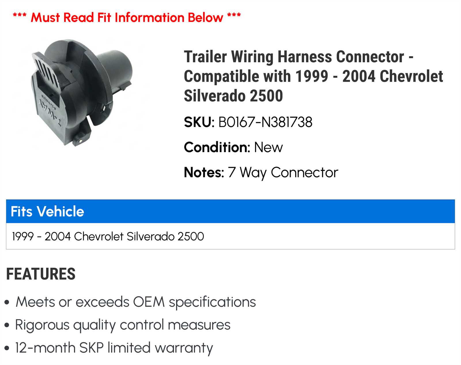 chevy trailer plug wiring diagram