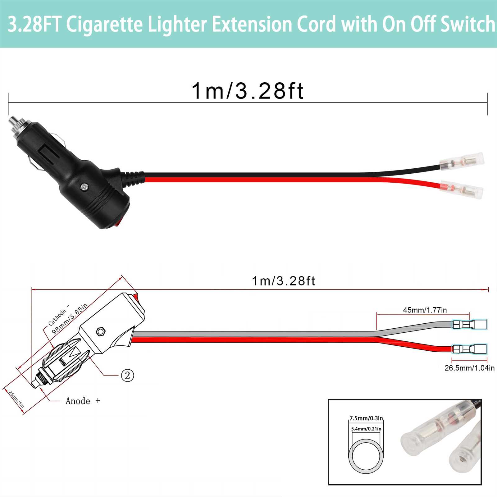 cigarette lighter plug wiring diagram