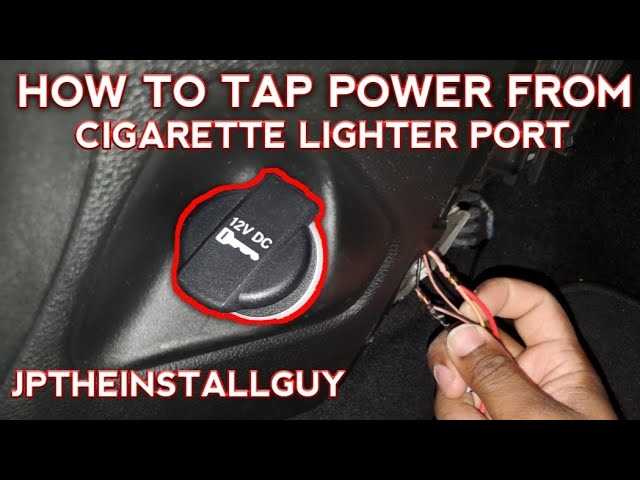 cigarette lighter wiring diagram