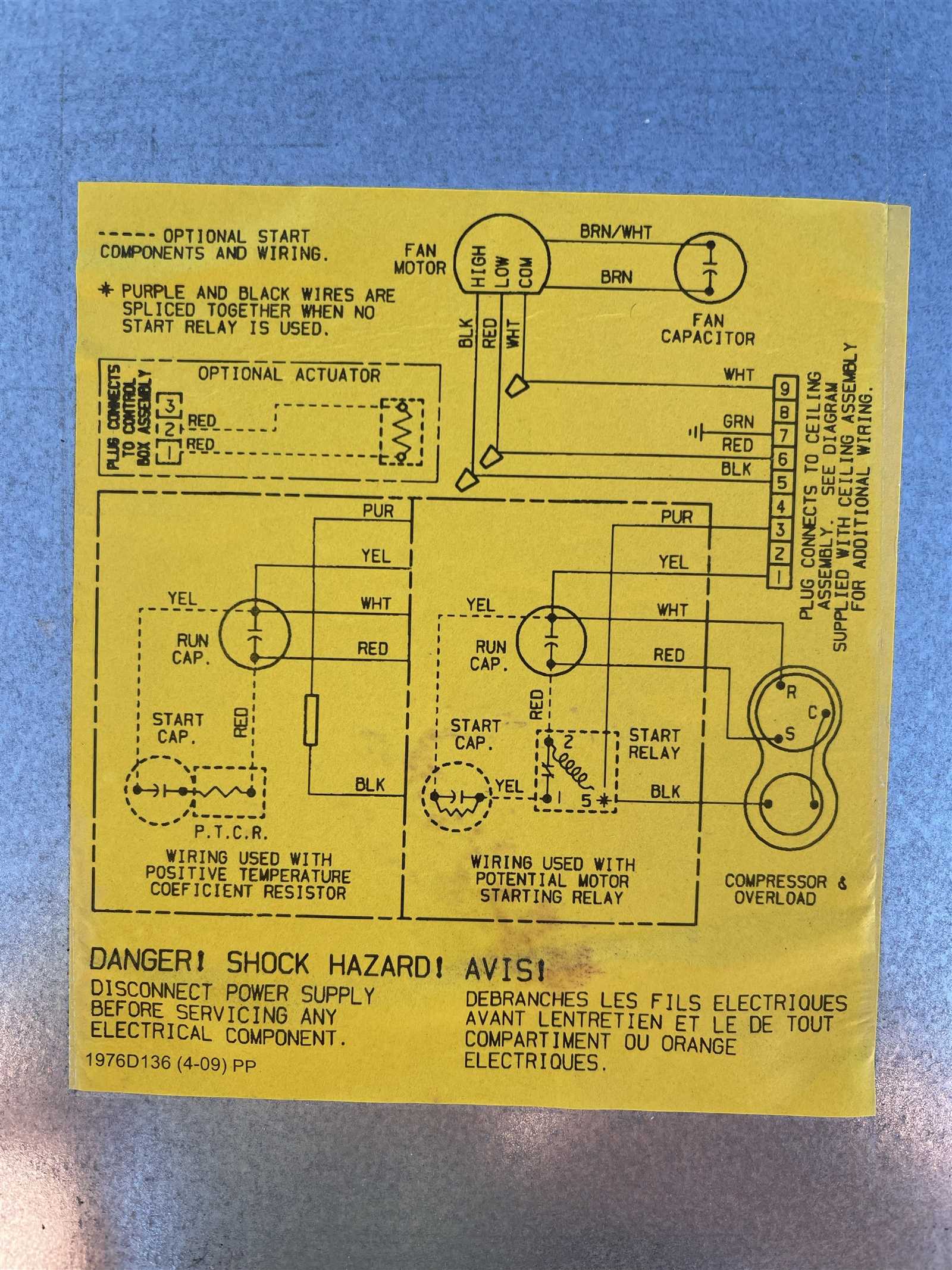 coleman air conditioner wiring diagram