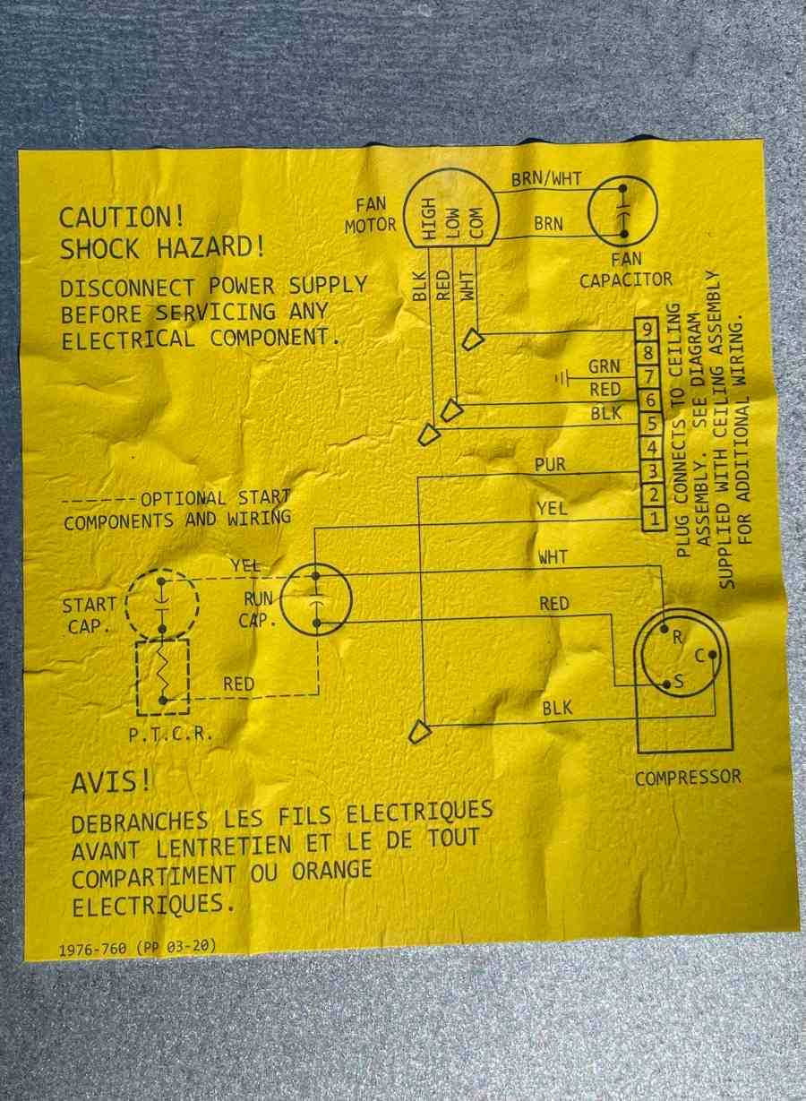 coleman mach air conditioner wiring diagram