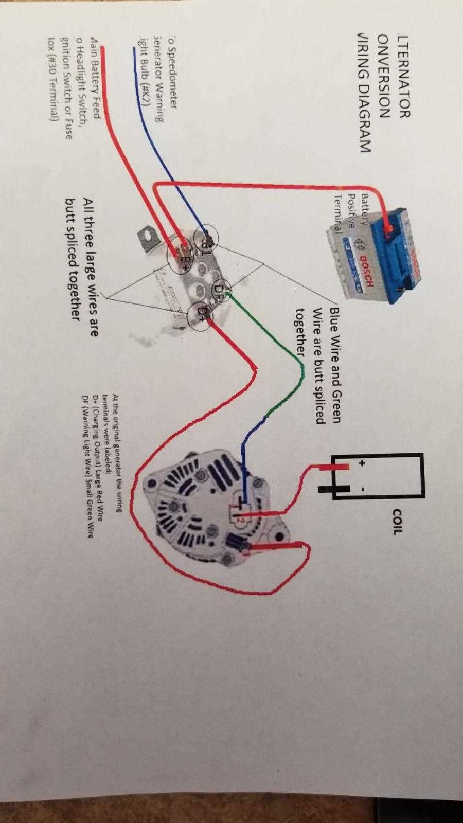 converting generator to alternator wiring diagram