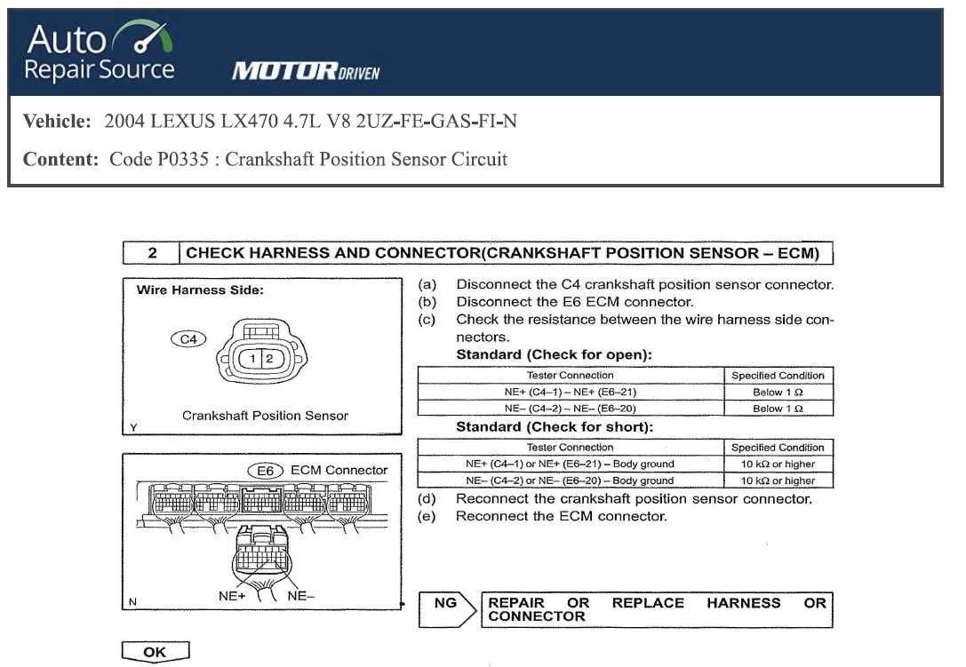 crankshaft position sensor wiring diagram