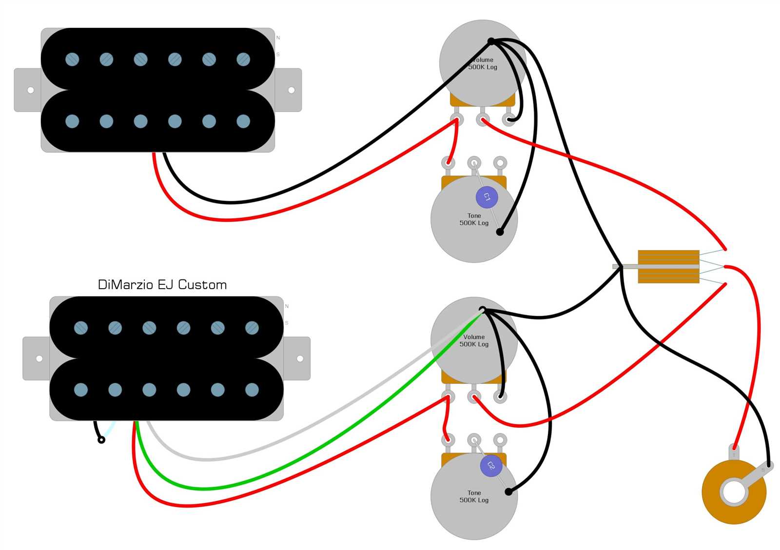 custom guitar wiring diagrams