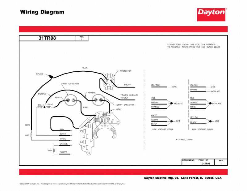 dayton electric motors wiring diagram