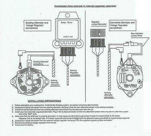 delco remy 4 wire alternator wiring diagram