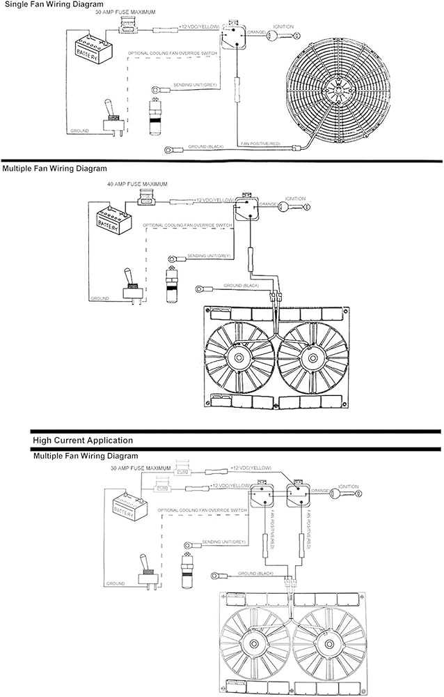 dual fan relay wiring diagram with ac